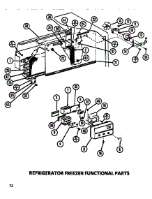 Functional (Ref / Frz) parts for Amana Top-Mount Refrigerator TR518M-P7816006W from AppliancePartsPros.com