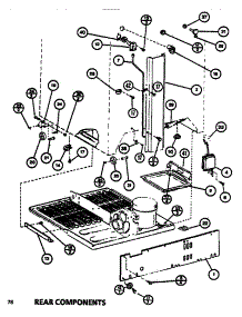 Rear Components parts for Amana Top-Mount Refrigerator TR518M-P7816006W from AppliancePartsPros.com