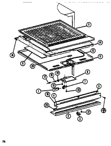 Functional (Ref / Frz) parts for Amana Top-Mount Refrigerator TR518N-P1109803W from AppliancePartsPros.com