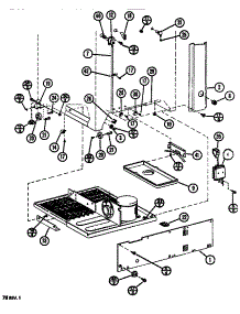 Rear Components parts for Amana Top-Mount Refrigerator TR518N-P1109803W from AppliancePartsPros.com