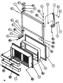 Freezer Door parts for Amana Top-Mount Refrigerator TR518Q-P1135704W from AppliancePartsPros.com