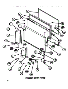 Freezer Door parts for Amana Top-Mount Refrigerator TR520G1-P7655603W from AppliancePartsPros.com