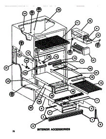 Interior Accessories parts for Amana Top-Mount Refrigerator TR520G1-P7655603W from AppliancePartsPros.com