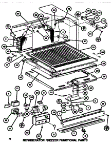 Functional Parts (Ref / Frz) parts for Amana Top-Mount Refrigerator TR520G1-P7655603W from AppliancePartsPros.com