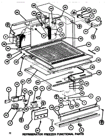 Functional Parts (Ref / Frz) parts for Amana Top-Mount Refrigerator TR520H1-P7655611W from AppliancePartsPros.com