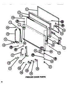 Freezer Door parts for Amana Top-Mount Refrigerator TR520H1-P7655615W from AppliancePartsPros.com