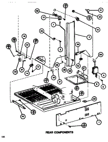 Rear Components parts for Amana Top-Mount Refrigerator TR520K1-P7816003W from AppliancePartsPros.com