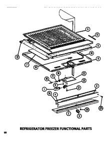 Functional (Ref / Frz) parts for Amana Top-Mount Refrigerator TR520M1-P7816007W from AppliancePartsPros.com