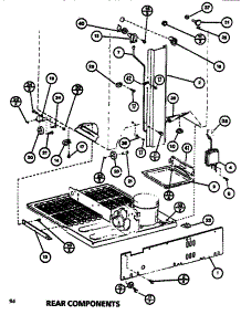 Rear Components parts for Amana Top-Mount Refrigerator TR520M1-P7816007W from AppliancePartsPros.com