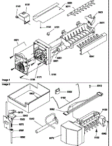 Ice Maker Assembly And Parts parts for Amana Top-Mount Refrigerator TR521VW-P1322601WW from AppliancePartsPros.com