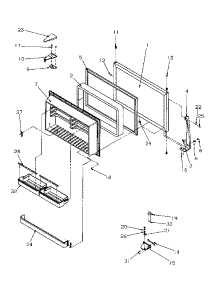 Freezer Door parts for Amana Top-Mount Refrigerator TR522SL-P1182701WL from AppliancePartsPros.com