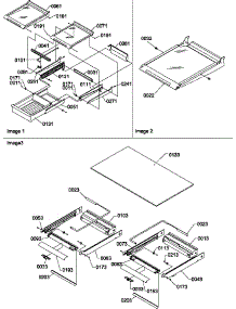 Shelving Assemblies parts for Amana Top-Mount Refrigerator TR525SL-P1182803WL from AppliancePartsPros.com