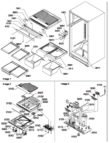 Interior Cabinet And Drain Block Assembly parts for Amana Top-Mount Refrigerator TR525VW-P1322701WW from AppliancePartsPros.com