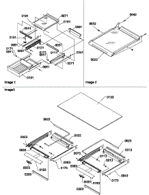 Shelving And Crisper Assemblies parts for Amana Top-Mount Refrigerator TR525VW-P1322701WW from AppliancePartsPros.com