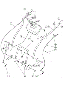 Handlebars, Control Levers, And Throttle Lever parts for Troy-Bilt Gas Walk-Behind Mower TRAILBLAZER Y0000100 AND UP from AppliancePartsPros.com