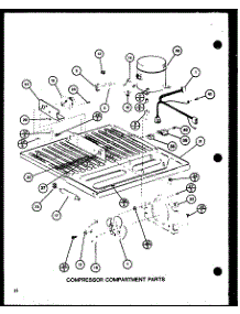 Compressor Compartment Parts (Trg18j / P7739017w) parts for Amana Top-Mount Refrigerator TRG16J-P7739016W from AppliancePartsPros.com