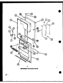 Refrigerator Door Parts (Trg18j / P7739033w) (Trgi18j / P7791103w) (Trgi18j / P7791104w) parts for Amana Top-Mount Refrigerator TRG16J-P7739032W from AppliancePartsPros.com