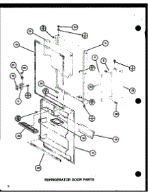 Refrigerator Door Parts (Trg16j / P7739016w) parts for Amana Top-Mount Refrigerator TRG18J-P7739017W from AppliancePartsPros.com