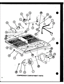 Compressor Compartment Parts (Trg16j / P7739016w) parts for Amana Top-Mount Refrigerator TRG18J-P7739017W from AppliancePartsPros.com