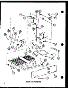 Rear Components (Trg18j / P7739017w) parts for Amana Top-Mount Refrigerator TRG18J-P7739017W from AppliancePartsPros.com
