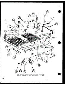 Compressor Compartment Parts (Trg20j / P7739018w) parts for Amana Top-Mount Refrigerator TRG18J-P7739017W from AppliancePartsPros.com