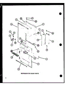 Refrigerator Door Parts (Trg16j / P7739032w) parts for Amana Top-Mount Refrigerator TRG18J-P7739033W from AppliancePartsPros.com