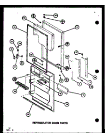 Refrigerator Door Parts (Tr20k / P7791130w) (Tr20k / P7791131w) (Tri20k / P7791132w) (Tri20k / P7791133w) parts for Amana Top-Mount Refrigerator TRG18K-P7791150W from AppliancePartsPros.com