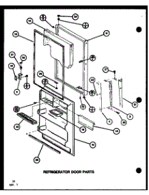 Refrigerator Door Parts (Tr18k / P7791126w) (Tr18k / P7791127w) (Tri18k / P7791128w) (Tri18k / P7791129w) (Trg18k / P7791150w) (Trg18k / P7791151w) parts for Amana Top-Mount Refrigerator TRG18K-P7791151W from AppliancePartsPros.com