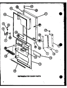 Refrigerator Door Parts (Tr18m / P7859225w) (Tr18m / P7859226w) (Trg18m / P7859228w) (Trg18m / P7859229w) parts for Amana Top-Mount Refrigerator TRG18M-P7859229W from AppliancePartsPros.com