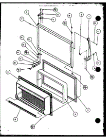 (Trg18qb3g / P1111315wg) (Trg18qb3l / P1111315wl) (Trg18qb3w / P1111315ww) parts for Amana Top-Mount Refrigerator TRG18QB3G-P1111315WG from AppliancePartsPros.com