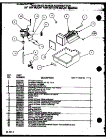 Add-On Icemaker (Ic3n / P1110701w) parts for Amana Top-Mount Refrigerator TRG18QBL-P1111311WL from AppliancePartsPros.com