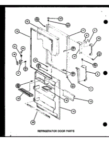 Refrigerator Door Parts (Trg18sph / P7711028w) (Trg18sph / P7711029w) (Tm18h / P7711032w) (Tr18h / P7711033w) parts for Amana Top-Mount Refrigerator TRG18SPH-P7711028W from AppliancePartsPros.com