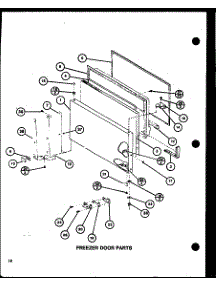 Freezer Door Parts (Trg18j / P7739017w) parts for Amana Top-Mount Refrigerator TRG20J-P7739018W from AppliancePartsPros.com