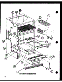 Interior Accessories (Trg18j / P7739017w) parts for Amana Top-Mount Refrigerator TRG20J-P7739018W from AppliancePartsPros.com