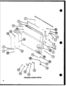 Freezer Door Parts (Trg20j / P7739018w) parts for Amana Top-Mount Refrigerator TRG20J-P7739018W from AppliancePartsPros.com