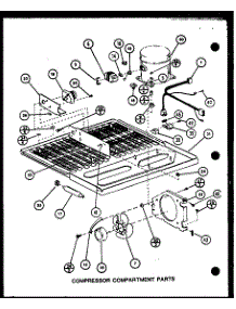 Compressor Compartments Parts (Trg20m / P7859231w) (Trg20m / P7859232w) parts for Amana Top-Mount Refrigerator TRG20M-P7859232W from AppliancePartsPros.com