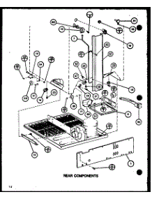 Rear Components (Trg20m / P7859231w) (Trg20m / P7859232w) parts for Amana Top-Mount Refrigerator TRG20M-P7859232W from AppliancePartsPros.com