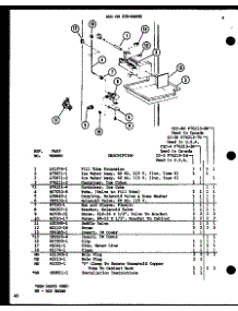 Add On Ice-Maker (Ic-3 / P76213-1W) (Cic-4 / P76213-2W) (Ic-3H / P76213-7W) (Cic-4H / P76213-8W) parts for Amana Top-Mount Refrigerator TRG20SPH-P7711039W from AppliancePartsPros.com