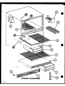 Interior Accessories (Tm16j / P7739001w) parts for Amana Top-Mount Refrigerator TRG22J-P7739014W from AppliancePartsPros.com