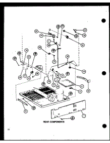 Rear Components (Trg16j / P7739032w) parts for Amana Top-Mount Refrigerator TRGI20J-P7791105W from AppliancePartsPros.com