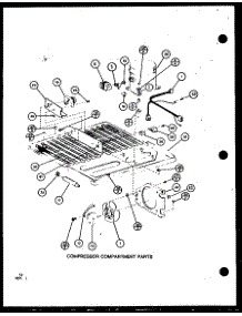 Compressor Compartment Parts (Trgi22j / P7791107w) parts for Amana Top-Mount Refrigerator TRGI20J-P7791106W from AppliancePartsPros.com