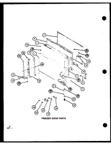 Freezer Door Parts (Trg20j / P7739034w) (Trgi20j / P7791105w) (Trgi20j / P7791106w) parts for Amana Top-Mount Refrigerator TRGI22J-P7791107W from AppliancePartsPros.com