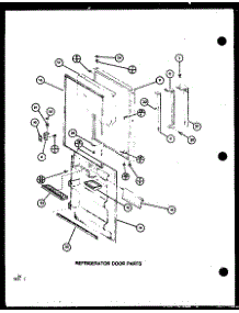 Refrigerator Door Parts (Trg20j / P7739034w) (Trgi20j / P7791105w) (Trgi20j / P7791106w) parts for Amana Top-Mount Refrigerator TRGI22J-P7791107W from AppliancePartsPros.com