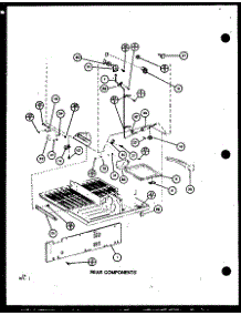 Rear Components (Trgi22j / P7791107w) parts for Amana Top-Mount Refrigerator TRGI22J-P7791107W from AppliancePartsPros.com
