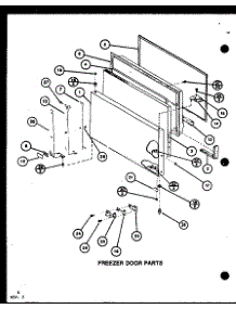 Freezer Door Parts (Tr16k / P7791122w) (Tr16k / P7791123w) (Tri16k / P7791124w) (Tri16k / P7791125w) (Tri16k / P7803237w) (Tri16k / P7803238w) parts for Amana Top-Mount Refrigerator TRI16K-P7791124W from AppliancePartsPros.com