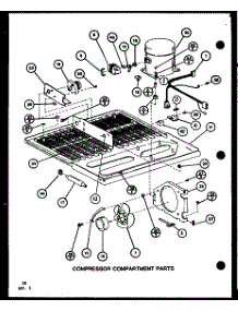 Compressor Compartment Parts (Tr18k / P7791126w) (Tr18k / P7791127w) (Tri18k / P7791128w) (Tri18k / P7791129w) (Trg18k / P7791150w) (Trg18k / P7791151w) parts for Amana Top-Mount Refrigerator TRI16K-P7791125W from AppliancePartsPros.com