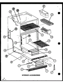 Interior Accessories (Tr16k / P7791122w) (Tr16k / P7791123w) (Tri16k / P7791124w) (Tri16k / P7791125w) (Tri16k / P7803237w) (Tri16k / P7803238w) parts for Amana Top-Mount Refrigerator TRI16K-P7803238W from AppliancePartsPros.com