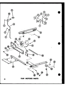 Fan Motor Parts (Td23e-C / P74660-15Wc) (Td23e / P74660-15W) (Td23e-A / P74660-15Wa) (Td23e-L / P74660-15Wl) (Td23e-G / P74660-15Wg) parts for Amana Top-Mount Refrigerator TRI18E-P74660-17W from AppliancePartsPros.com