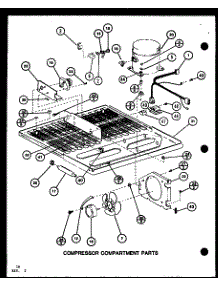 Compressor Compartment Parts (Tr16k / P7791122w) (Tr16k / P7791123w) (Tri16k / P7791124w) (Tri16k / P7791125w) (Tri16k / P7803237w) (Tri16k / P7803238w) parts for Amana Top-Mount Refrigerator TRI18K-P7791129W from AppliancePartsPros.com