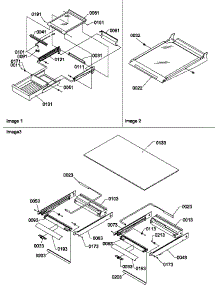 Shelving Assemblies parts for Amana Top-Mount Refrigerator TRI21S4L-P1303301WL from AppliancePartsPros.com